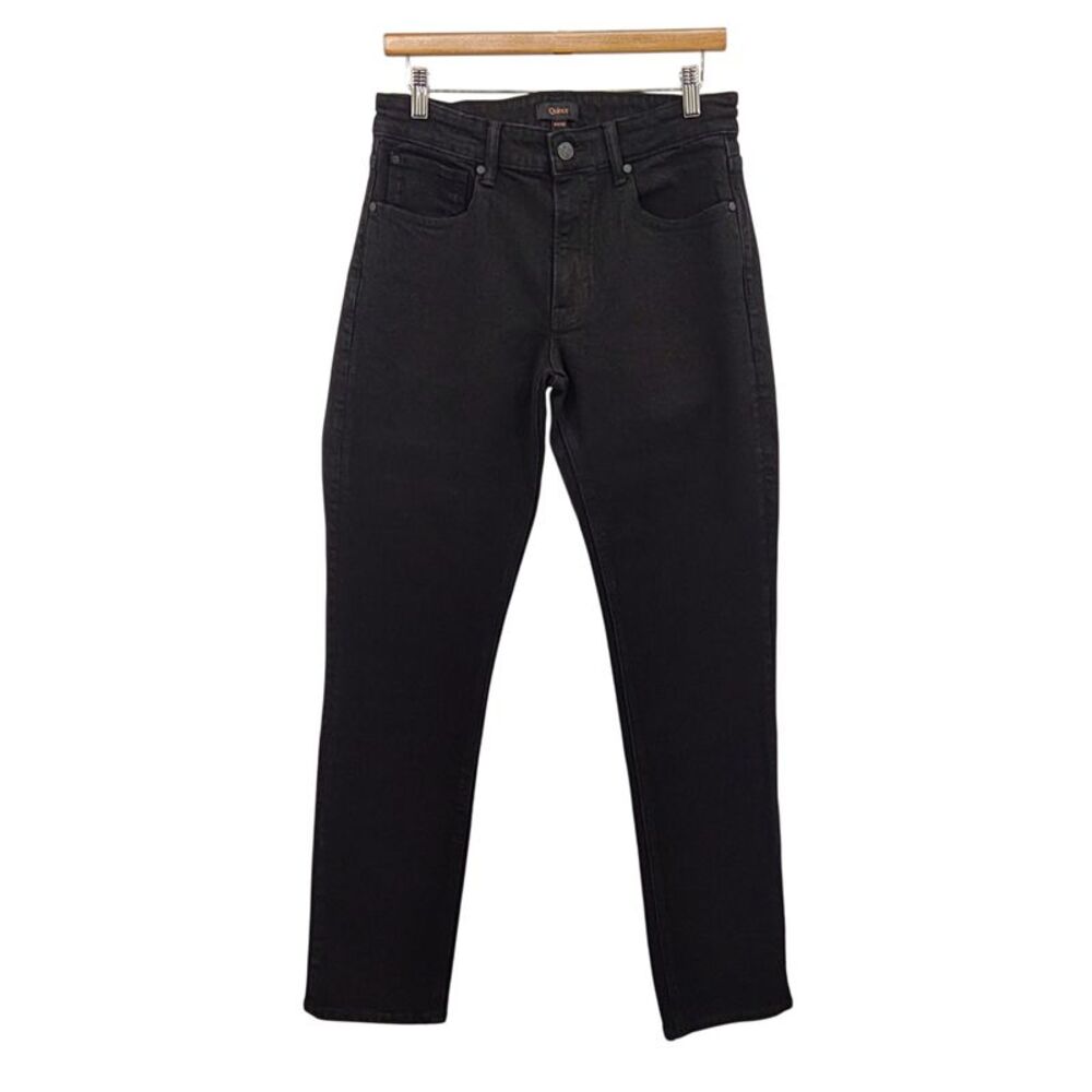 Quince Men Warren Stretch Straight Jeans Black 32
